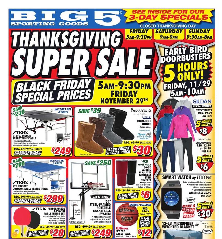 Big 5 Sporting Goods Black Friday 2020 Ad, Deals and Sales